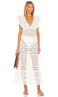 Waimari Nicole Dress in Ivory from Revolve.com | Revolve Clothing (Global)