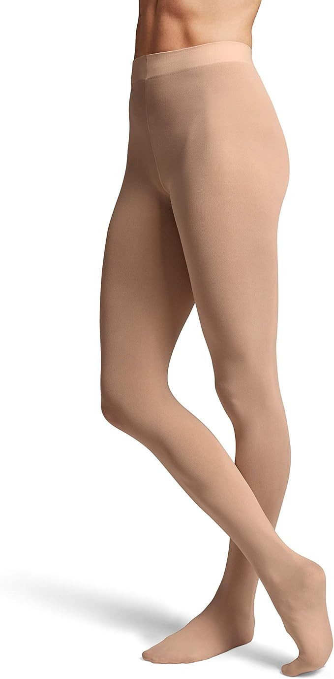 BLOCH Women's Ladies contoursoft Footed Tights | Amazon (US)