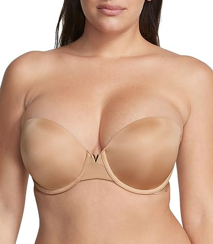 Victoria's Secret Sexy Illusions Uplift Strapless Push Up Bra, Bras for Women, Praline, 32D | Amazon (US)