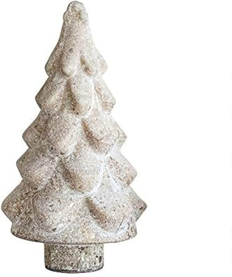 Creative Co-Op Glass Tree with Marble Finish, 14", Gold | Amazon (US)