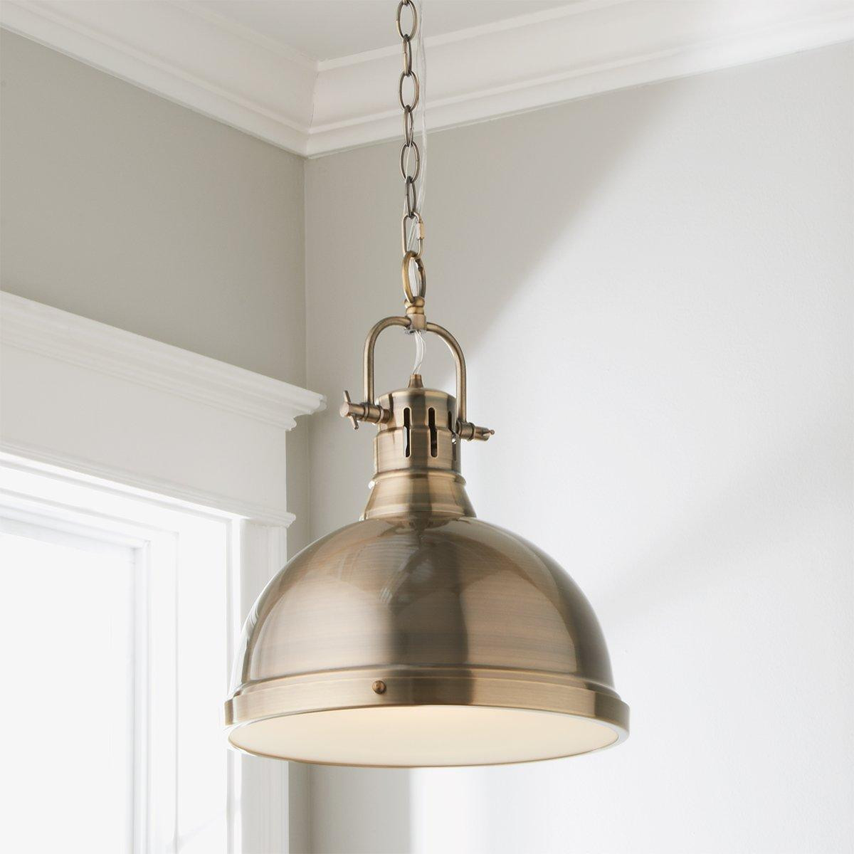 Classic Dome Shade Pendant Light with Chain - Large | Shades of Light