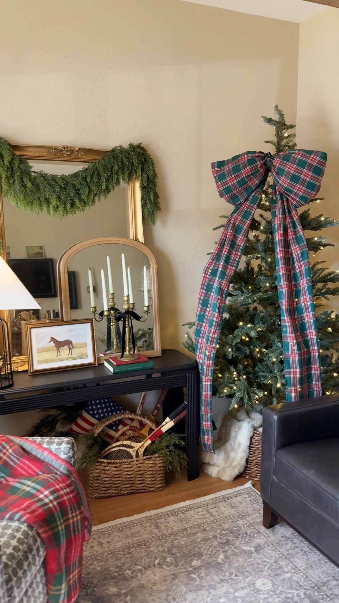 Large Christmas tree bow topper DIY for Ralph Lauren Christmas 

#LTKHoliday