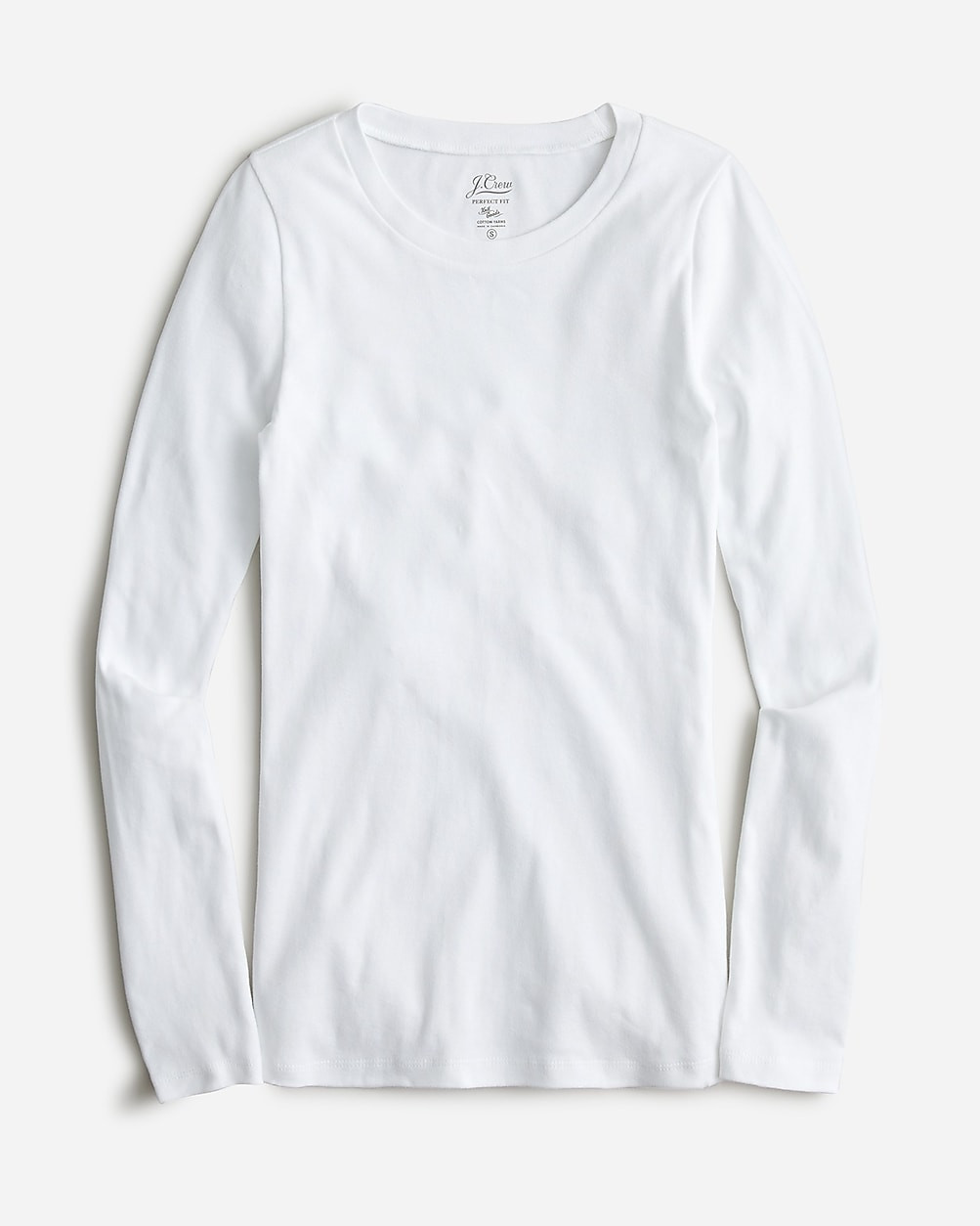 Perfect-fit long-sleeve crewneck T-shirt | J. Crew US