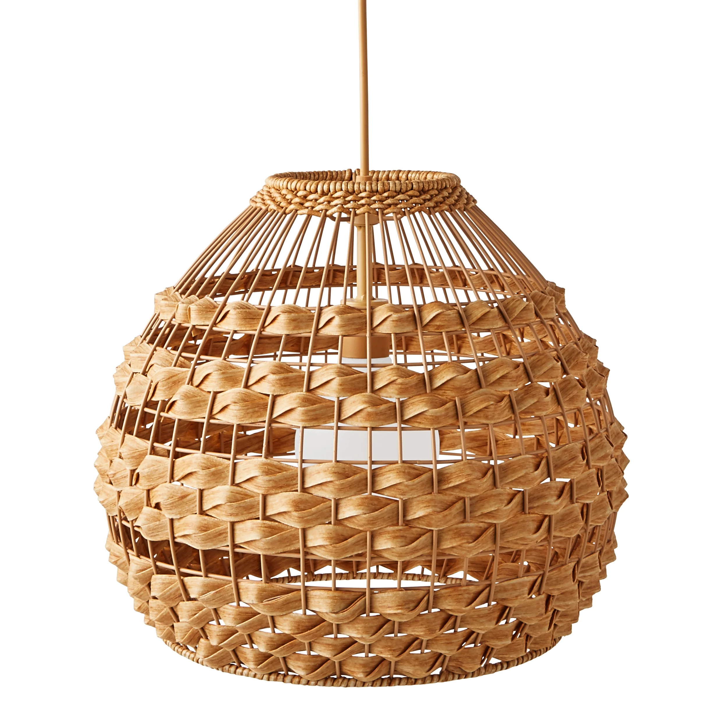 Better Homes & Gardens Natural Battery-Operated Small Hive Pendant Light by Dave & Jenny Marrs | Walmart (US)