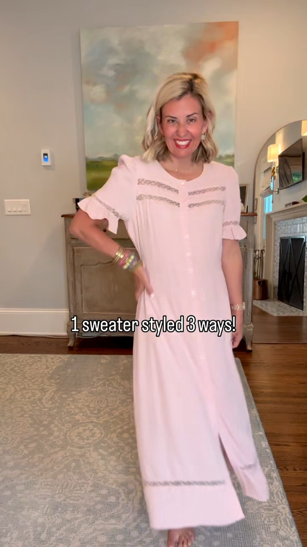 1 sweater….styled 3 ways!
Brown dress- xs
Pink dress- s
set - xs top, small pants
Stripe sweater & cardigan- xs

A+B code Catherine20

#LTKdayinmylife #LTKmomlife

#LTKootd