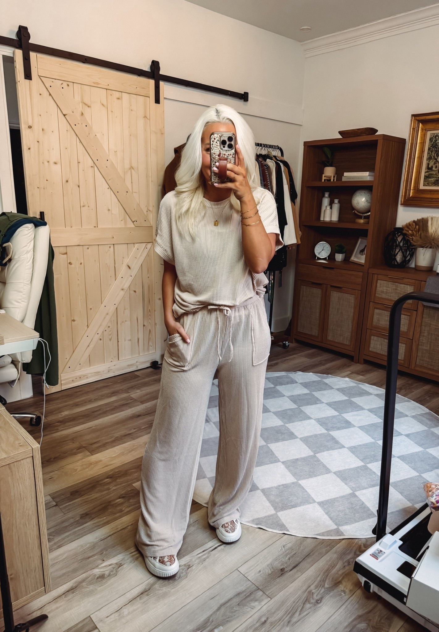 I love the elevated look of this set, the textured fabric really takes it up a notch and gives it such a luxe feel. The color is absolutely beautiful and so flattering. It’s one of those sets you can easily style a hundred different ways, whether you’re dressing it up with accessories or keeping it casual for everyday wear.

#AmazonFashion #TexturedSet #ElevatedBasics #WardrobeFavorites #StyleVersatility #DressItUpOrDown #ChicAndComfy #MatchingSet #ClosetStaples #EverydayStyle 
 #LTKSeasonal #LTKFindsUnder50 #LTKStyleTip