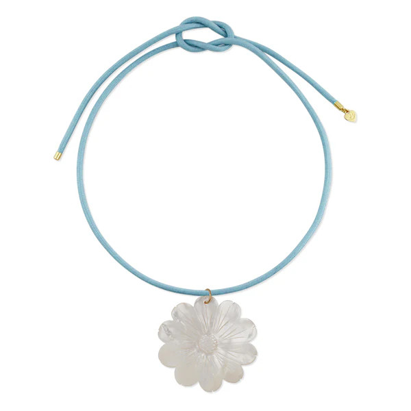Mother of Pearl Daisy Cord Necklace | HART