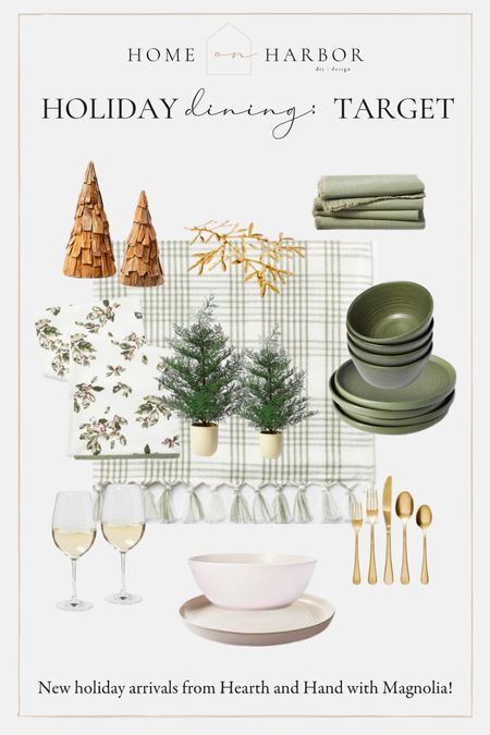 Holiday dining tablescape from target by homeonharbor.

#LTKSeasonal #LTKhome #LTKHoliday