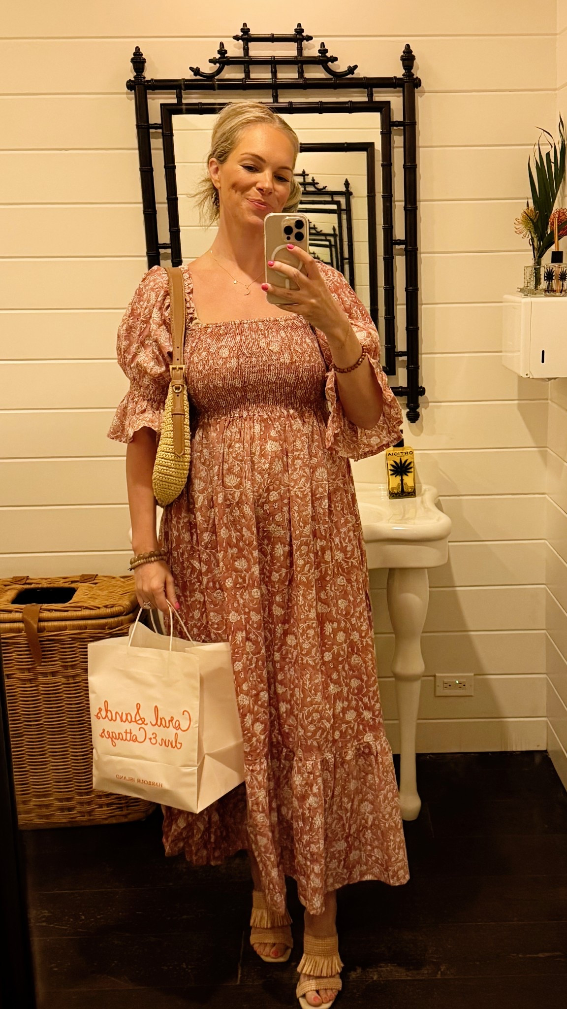 Dinner on Harbour Island at The Pink Mermaid, one of our faves! Wearing this chic batik print dress that is great for all body types 💖

#LTKTravel #LTKBump #LTKStyleTip