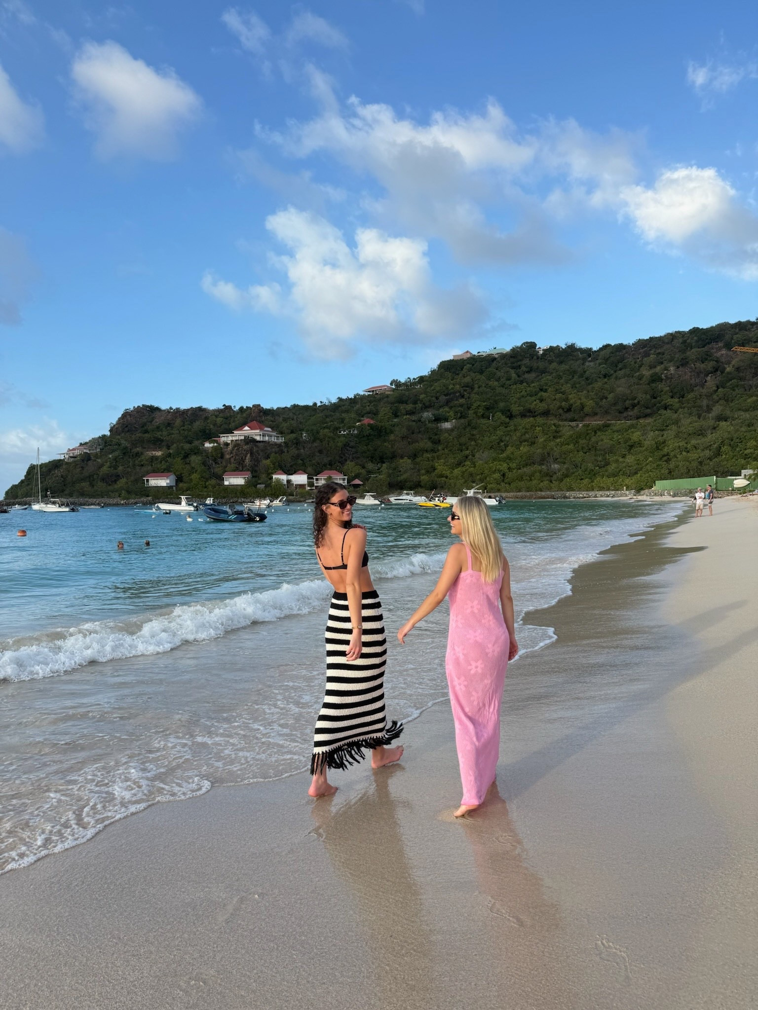 St Barths beach outfit. Black and white coverup set. Spring break outfit. Vacation outfit. Travel outfit. 

#LTKootd #LTKTravel #LTKSwim