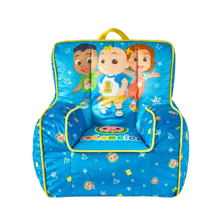 Cocomelon Square Beanbag Chair Blue, 18" inches for Toddler - Walmart.com | Walmart (US)