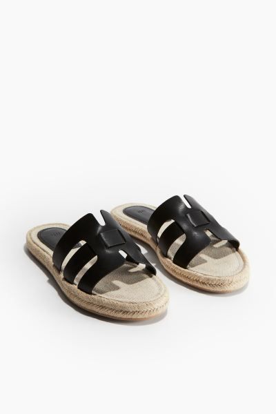 Espadrille Sandals - Black - Ladies | H&M US | H&M (US + CA)