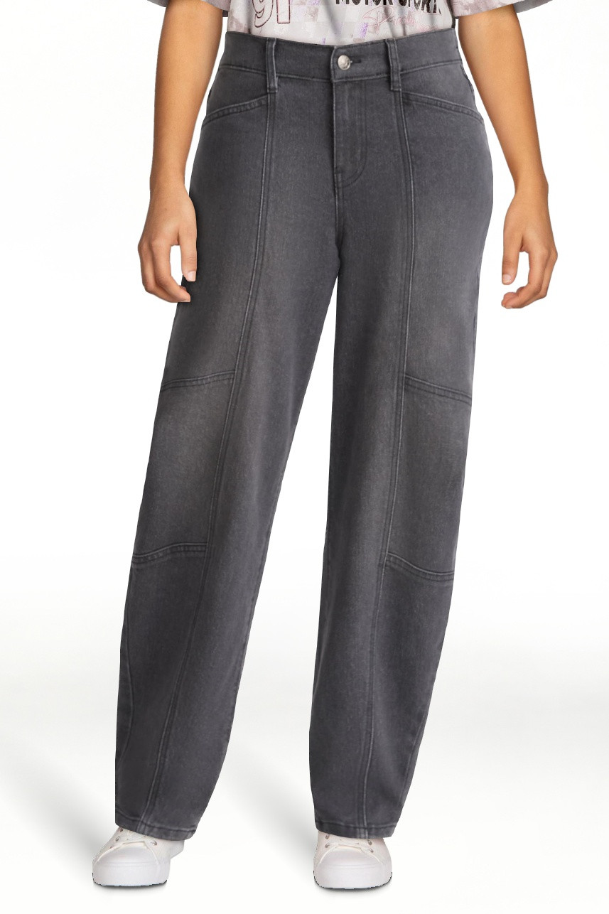 Madden NYC Women's High Rise Barrel Jeans, 31" Inseam, Sizes XXS-XXL | Walmart (US)