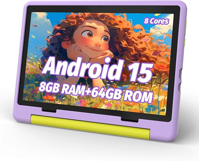 Kids Tablet, Android 14 Tablet for Kids 10 inch Octa-Core with Case, 64GB 1TB TF Card Expandable ... | Amazon (US)