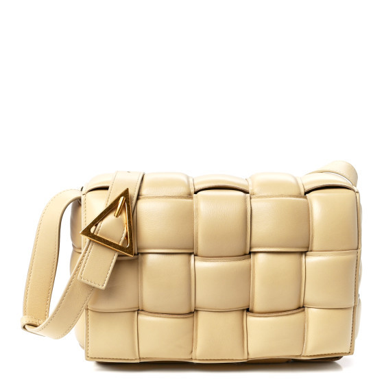 Nappa Maxi Intrecciato Padded Cassette Crossbody Bag Porridge | FASHIONPHILE (US)