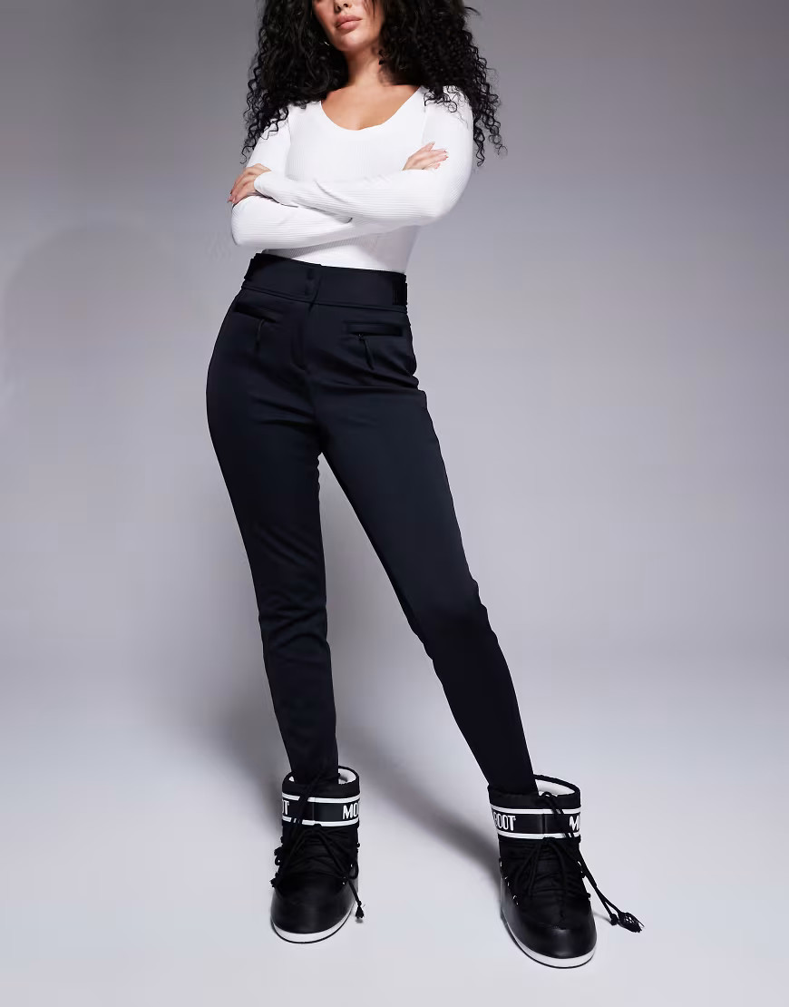 ASOS 4505 Hourglass Ski soft shell water repellent skinny ski pants in black | ASOS (Global)