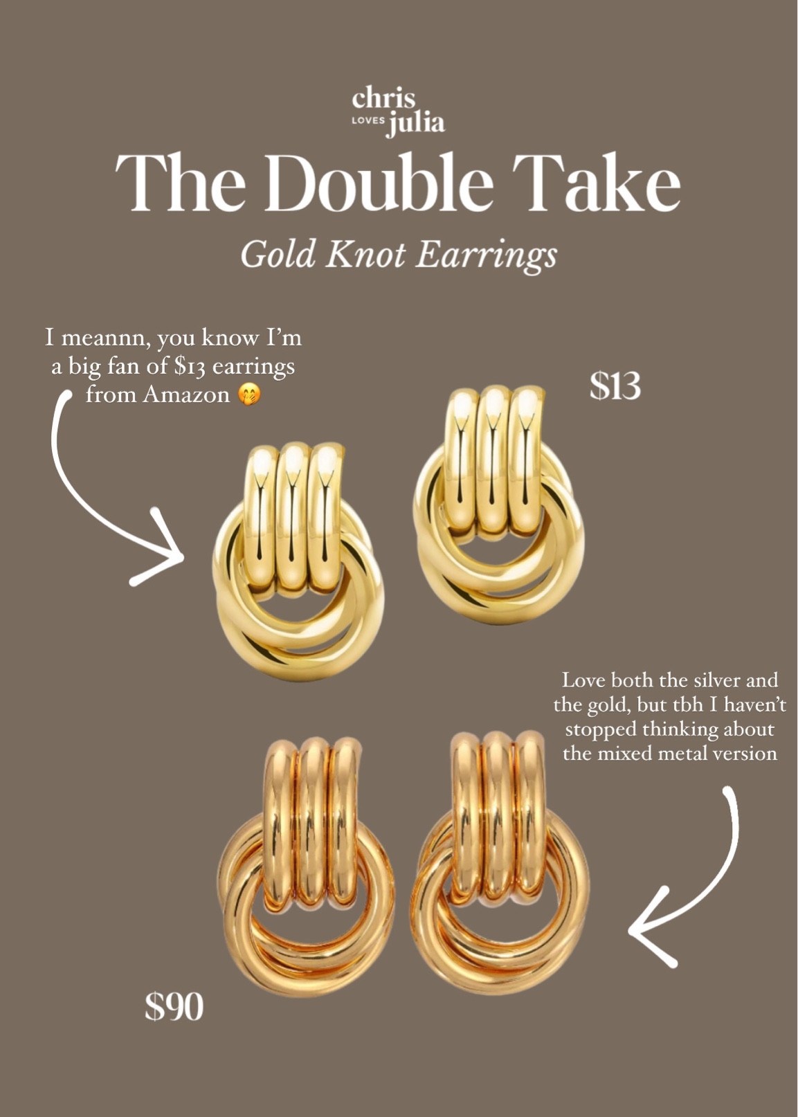 The Double Take: Gold Knot Earrings

#LTKFindsUnder50 #LTKWorkwear #LTKBeauty