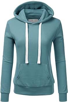 Doublju Basic Lightweight Pullover Hoodie Sweatshirt for Women | Amazon (US)