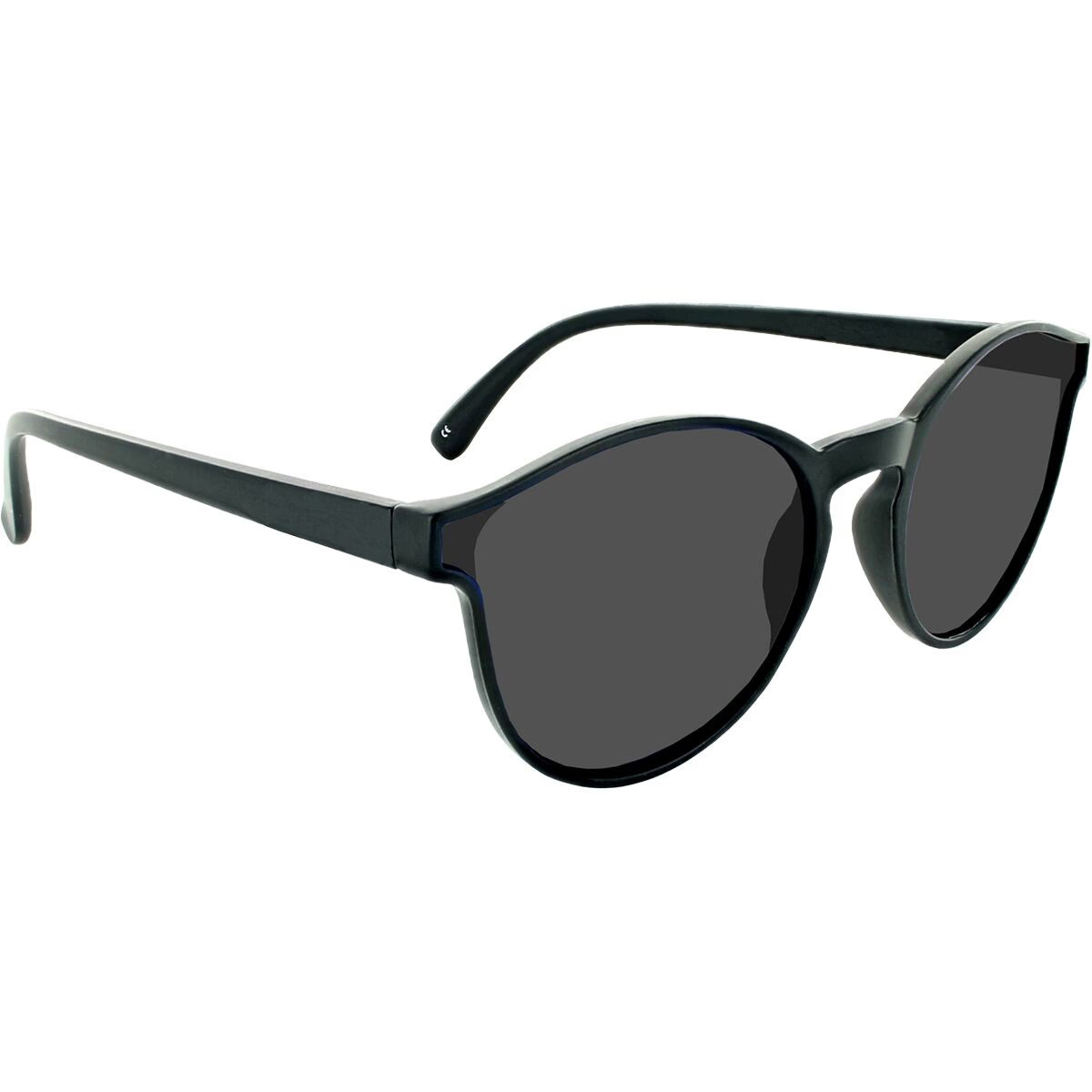 Optic Nerve Proviso Polarized Sunglasses Shiny Black/Polarized Smoke Lens, M | Backcountry