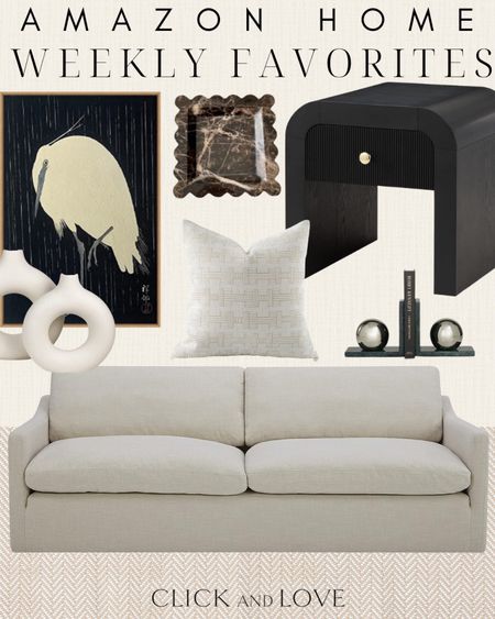 Weekly favorites from Amazon 🖤 budget friendly neutral pieces to refresh your space! 

Sofa, neutral sofa, natural fiber rug, rug, indoor rug, outdoor rug, throw pillow, bookends, accent table, end table, nightstand, vase, tray. Art, wall decor, neutral home decor, modern style, transitional home decor, traditional home, budget friendly home decor, living room, bedroom, Interior design, look for less, designer inspired, Amazon, Amazon home, Amazon must haves, Amazon finds, amazon favorites, Amazon home decor #amazon #amazonhome


#LTKstyletip #LTKhome #LTKfindsunder100