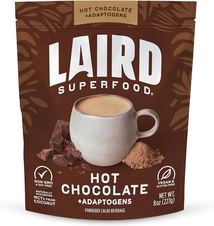 Laird Superfood Functional Mushrooms Hot Chocolate, Organic Cacao Powder Blended with Nourishing ... | Amazon (US)