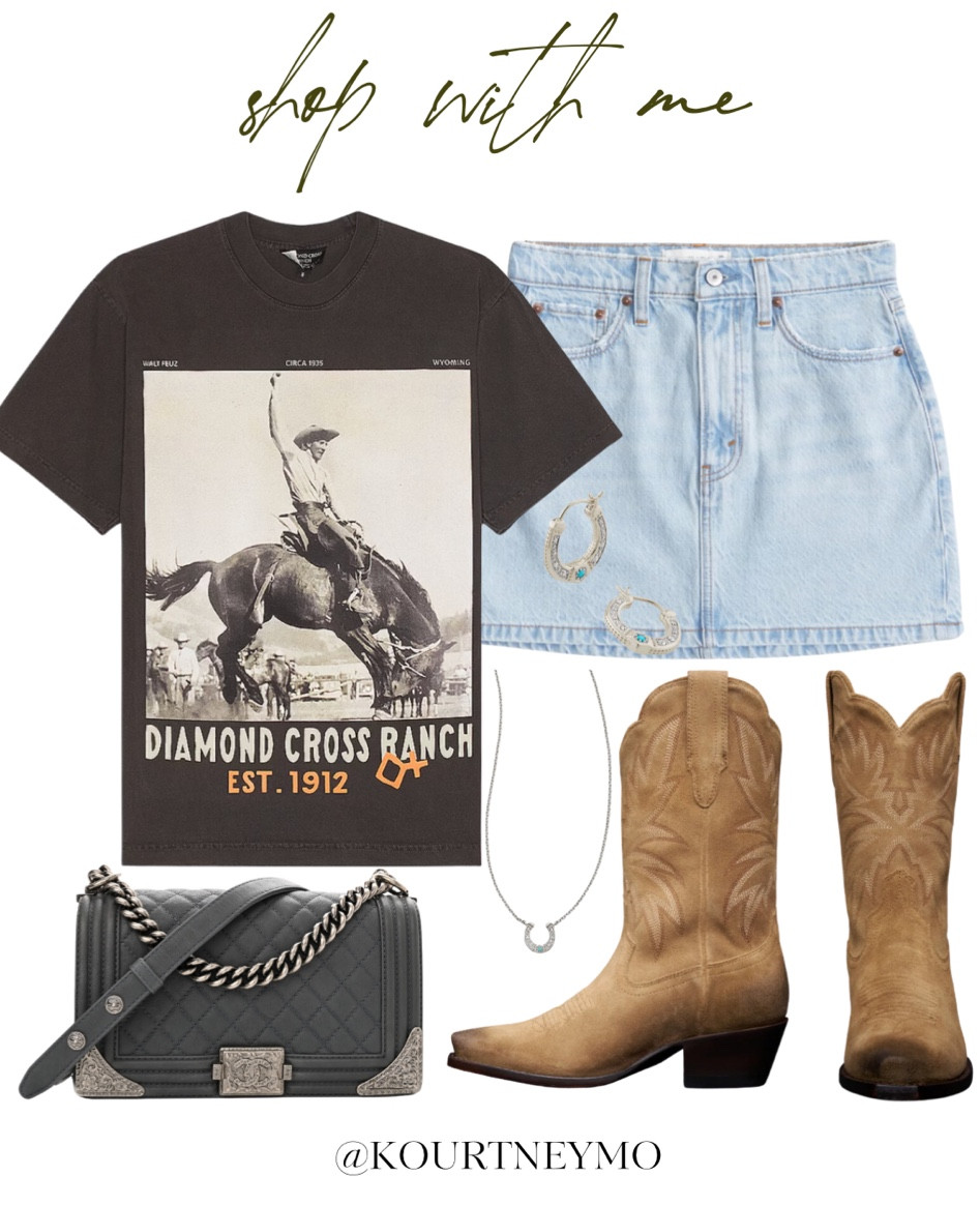 Western boot styling, Diamond Cross Ranch, Chanel Dallas, Kendra Scott, Tecovas, Abercrombie 

#LTKshoecrush #LTKstyletip