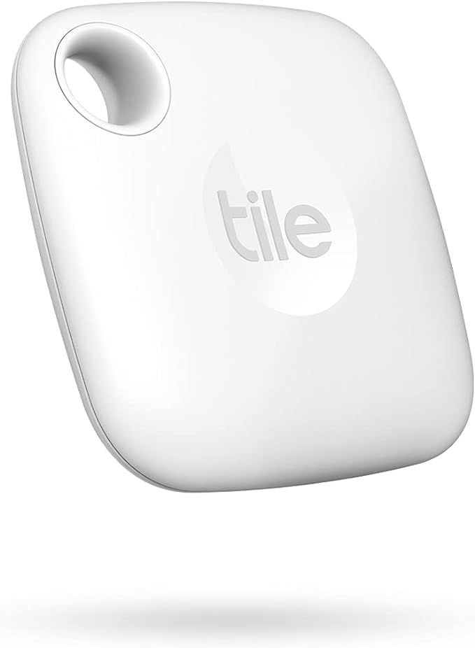 Tile Mate (2022) 1-Pack, White. Bluetooth Tracker, Keys Finder and Item Locator; Up to 250 ft. Ra... | Amazon (US)