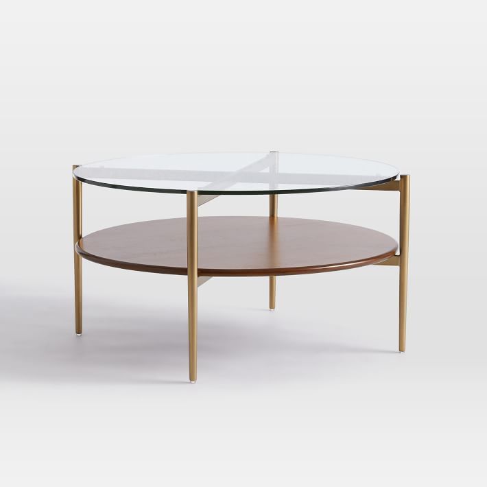 Mid-Century Art Display Round Coffee Table (34"–42") | West Elm (US)