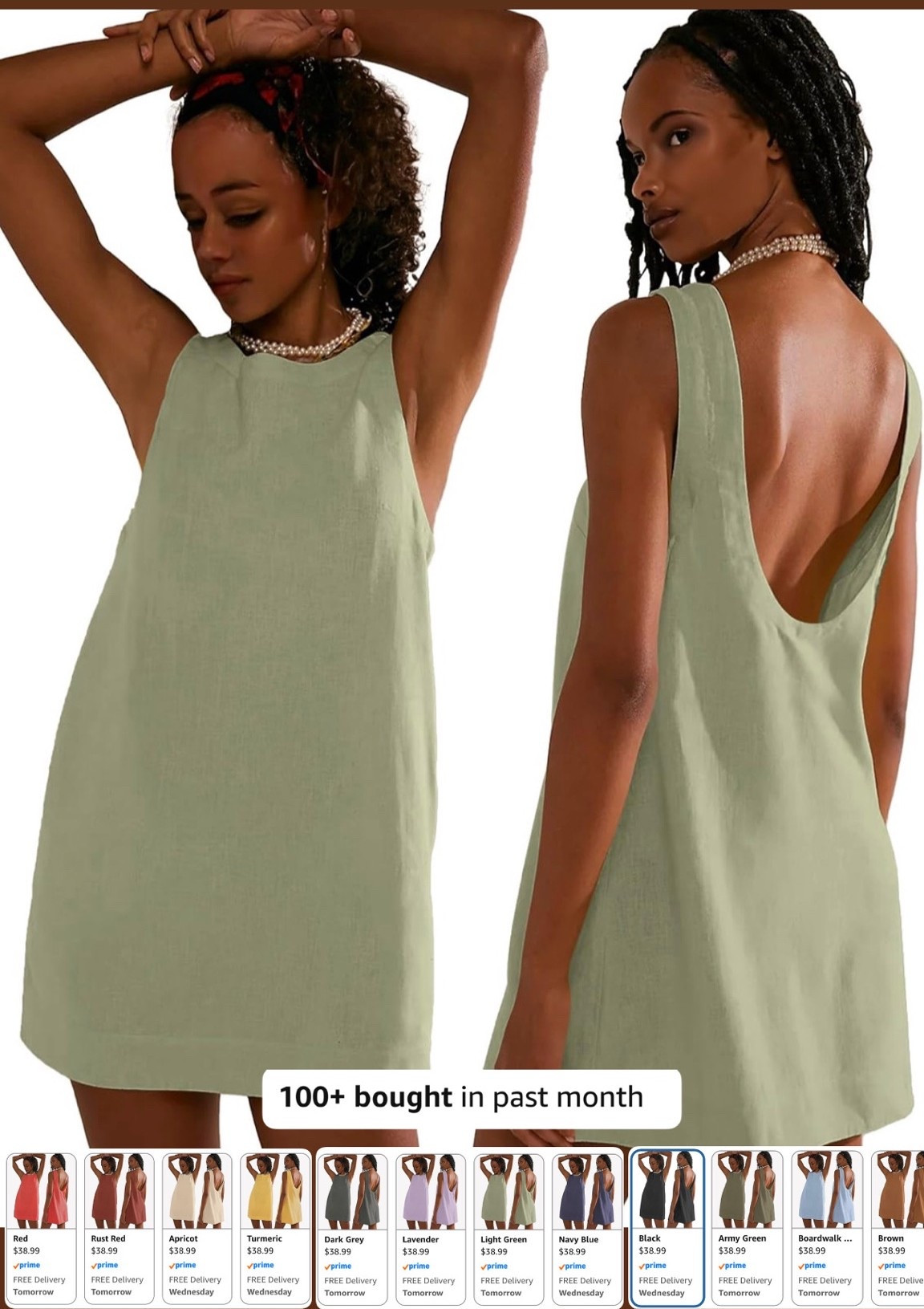 Free People who?? 👀 

This backless linen blend mini is giving ALL the vibes for only $38.99 on Amazon and I am obsessed 😍 

The open back detail is everything, it comes in the most beautiful colors, and has pockets  — I’m personally eyeing the light green and navy blue — AND over 100+ people bought this just last month so you KNOW it’s good!! 

This is your summer dress, your beach coverup, your vacation outfit, your farmers market look… she does it all. Prime shipping too so you’ll have it in no time 📦 

Linked in my LTK - tap below to
Shop! 🔗



#amazon fashion #amazon finds #amazon deals #amazon dresses #amazon prime #free people dupe #dupe alert #summer dress #linen dress #backless dress #summer fashion #summer outfit #summer ootd #vacation dress #vacation outfit #beach dress #outfit inspo #affordable fashion #budget fashion #fashion finds #ootd #ltkstyletip #ltkfindsunder50 #ltkfindsunder100 #shopltk #amazon fashion find #dresses  under50 #summer style #designer look alike #dress with pockets #low back dress #linen blend #mini dress

#LTKSeasonal #LTKTravel #LTKSeasonal #LTKOver40 #LTKootd