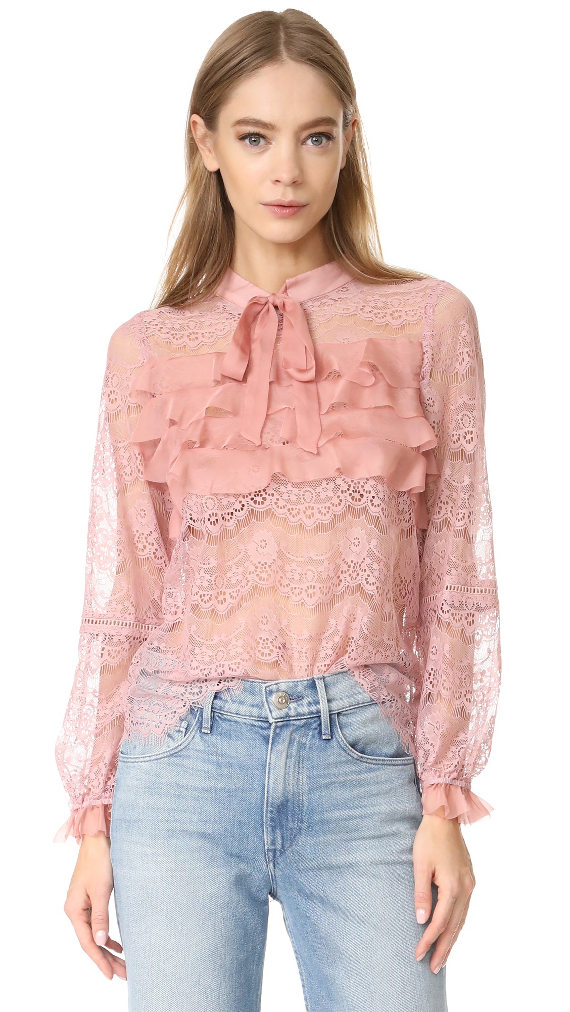 Ruffle Lace Blouse | Shopbop