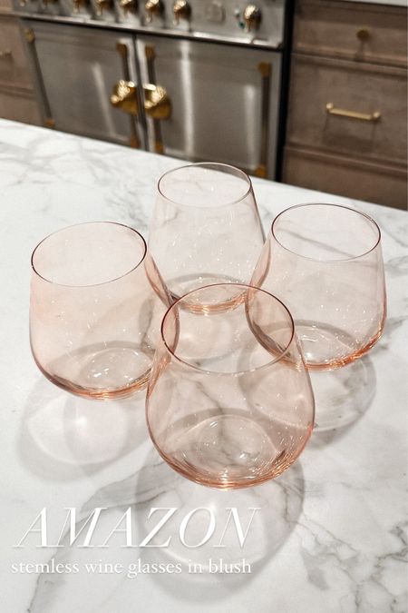 Amazon stemless wine glasses in blush #amazon #amazonfinds #wineglasses

#LTKunder50 #LTKhome #LTKFind