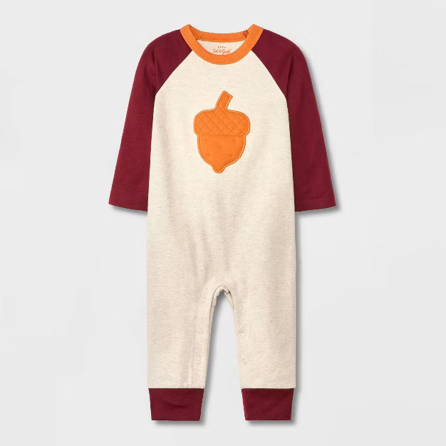Baby Acorn Novelty Romper - Cat & Jack™ Cream | Target