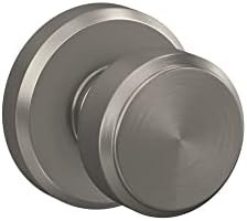 Schlage F10 BWE 619 GSN Bowery Door Knob with Greyson Trim, Hall & Closet Passage Lock, Satin Nic... | Amazon (US)