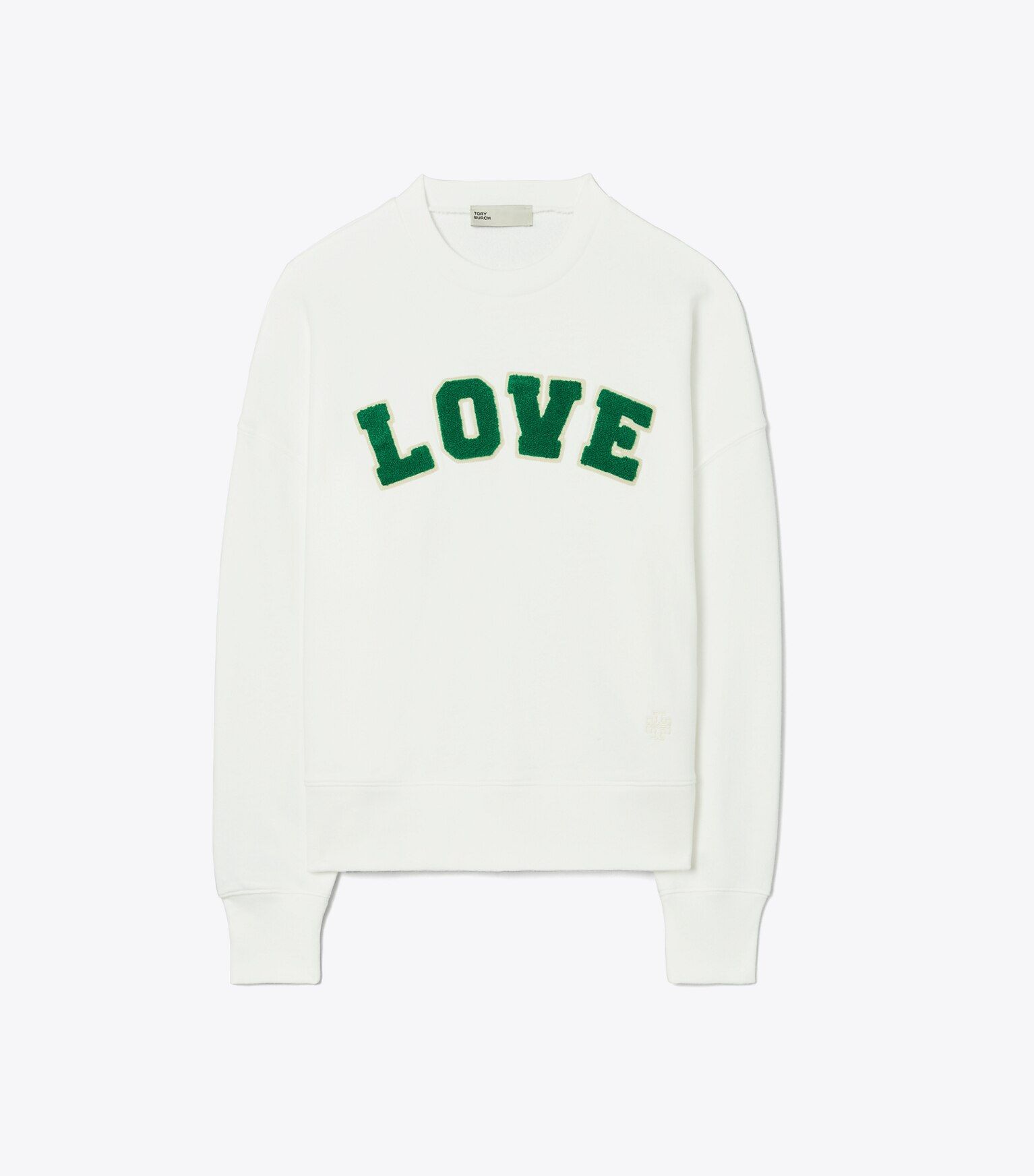French Terry Love Crew: Women's Designer Sweaters | Tory Sport | Tory Burch (US)