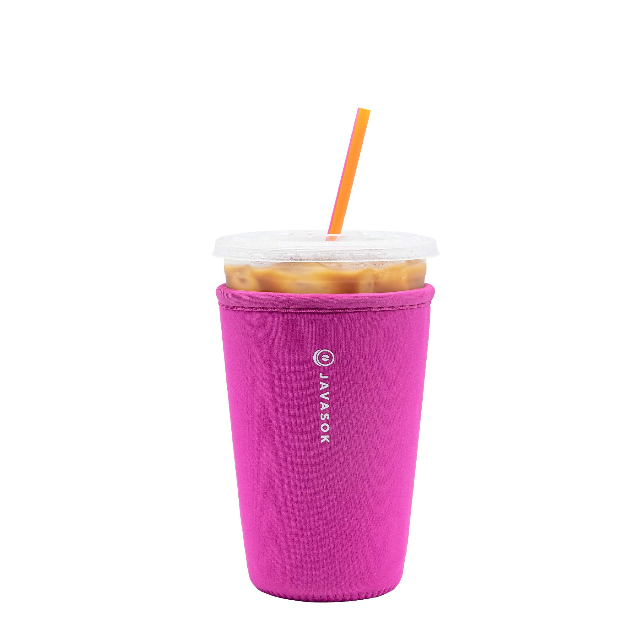 Sok It Java Sok Iced Coffee & Cold Soda Insulated Neoprene Cup Sleeve (Bright Pink, Medium: 22-28... | Amazon (US)