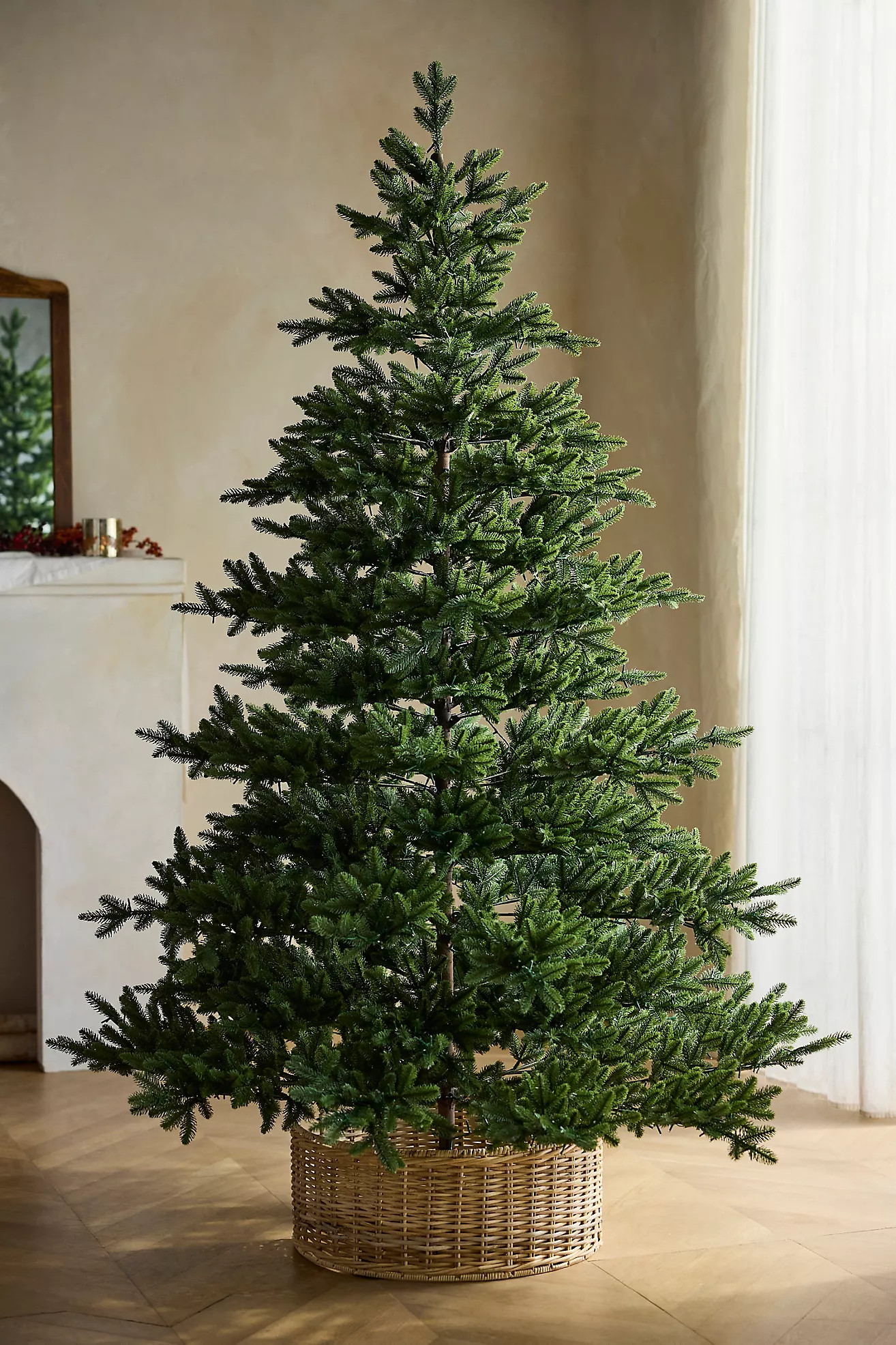 Faux Twinkling Pre-Lit Carolina Fraser Tree, 7.5’ | Terrain