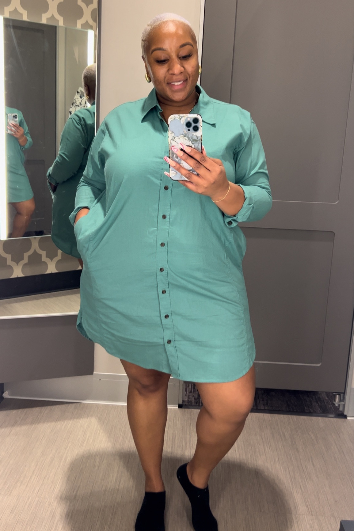Turquoise button up dress with pockets | T-shirt dress 

Plus Size in store Target Try on | Curvy Style | Curvy Outfit Ideas | MsKaiMichelle 

Target | Target Style |  Target Finds | Target Fashion | 

#LTKfindsunder50 #LTKstyletip #LTKplussize