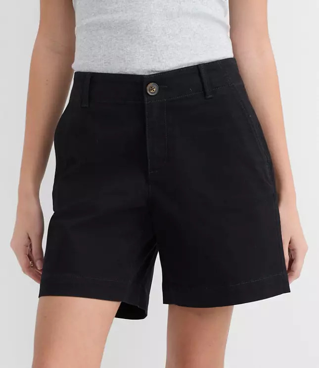 Curvy Monroe Chino Shorts | LOFT