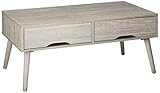 Christopher Knight Home Noemi Mid-Century Modern Fiberboard Coffee Table, Grey Oak Finish | Amazon (US)