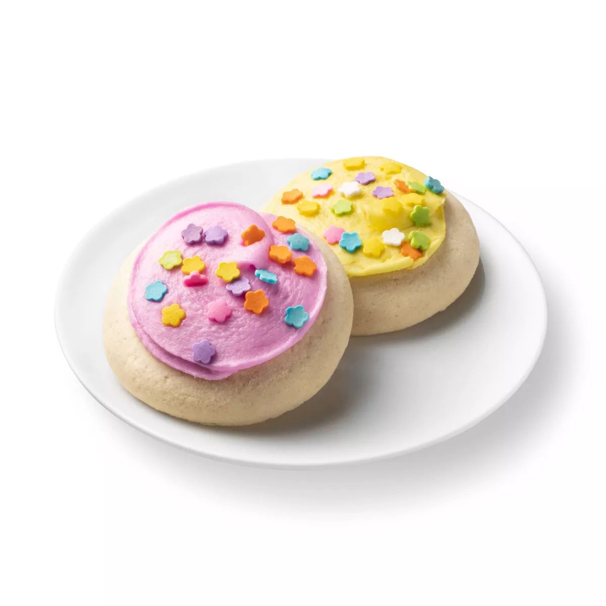 Spring Pink & Yellow Frosted Cookies - 13.5oz/10ct - Favorite Day™ | Target