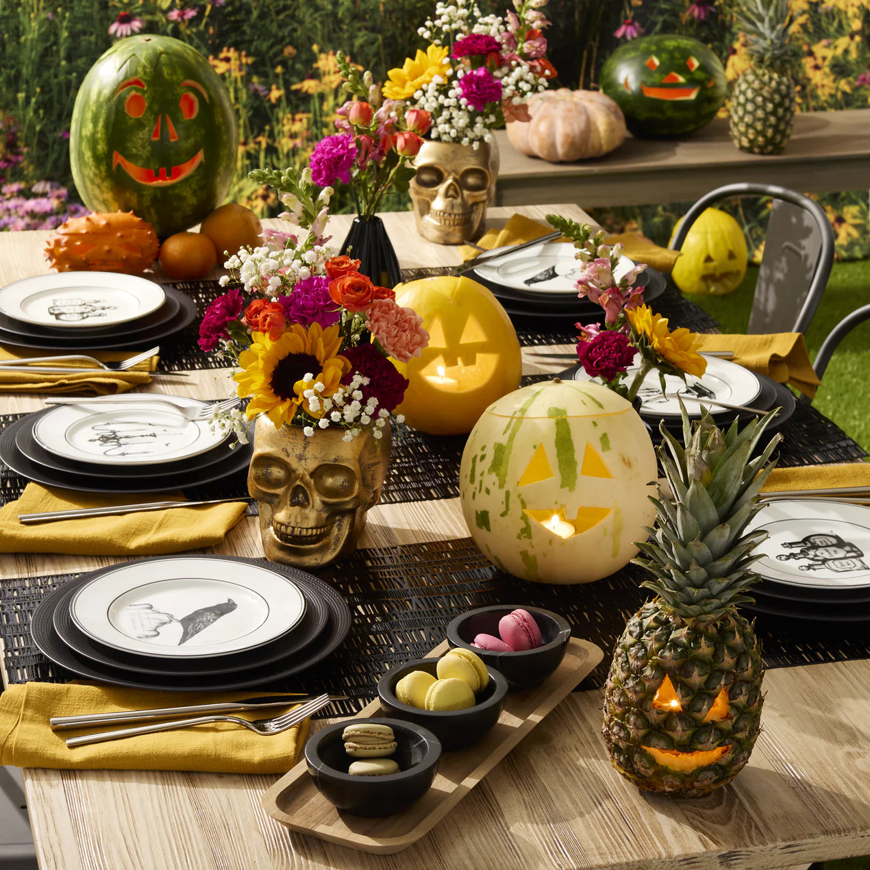 LX Collective Black 12-Piece Dinnerware Set | Lenox