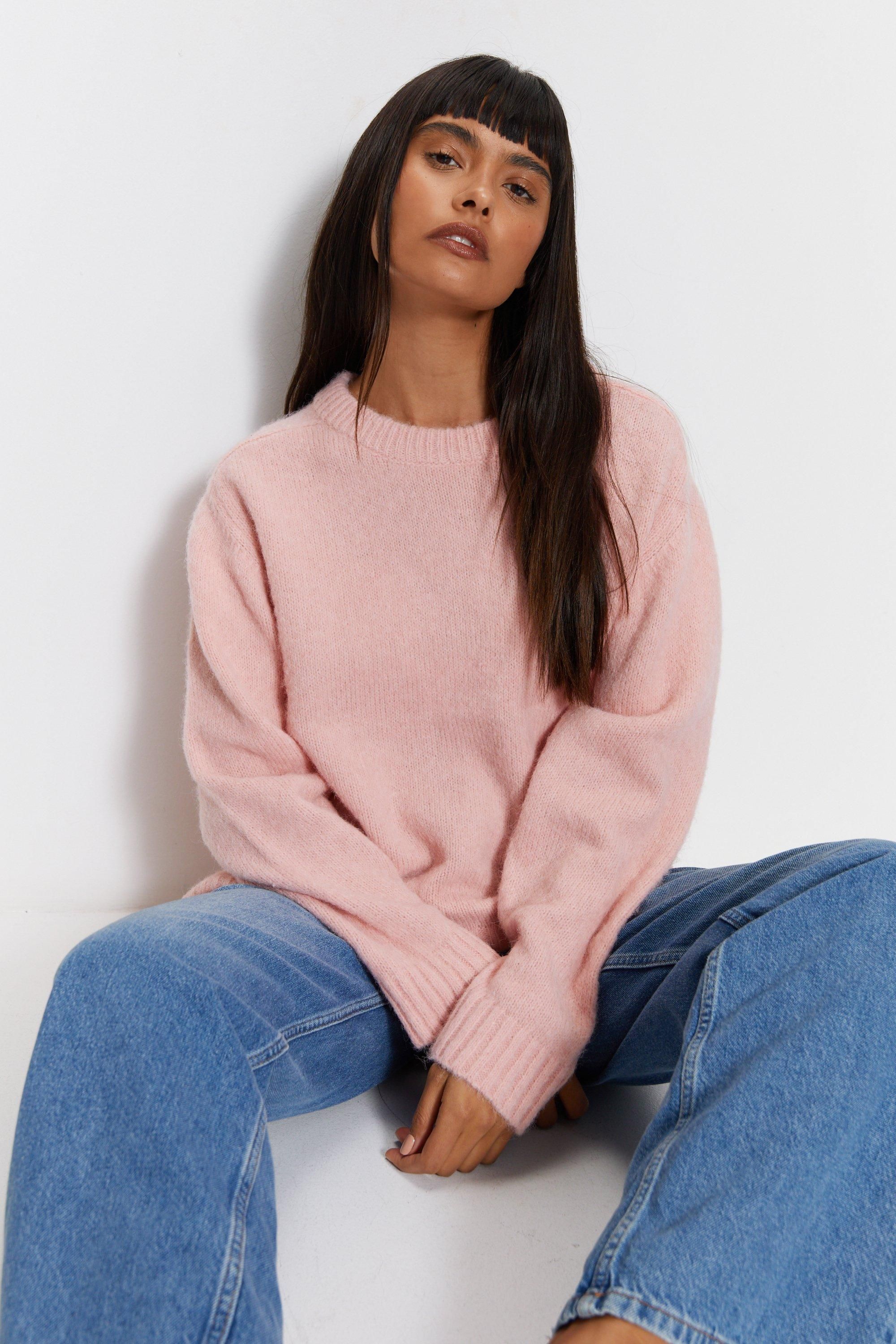 Jumpers & Cardigans | Mohair Crew Neck Jumper | Warehouse | Warehouse UK & IE