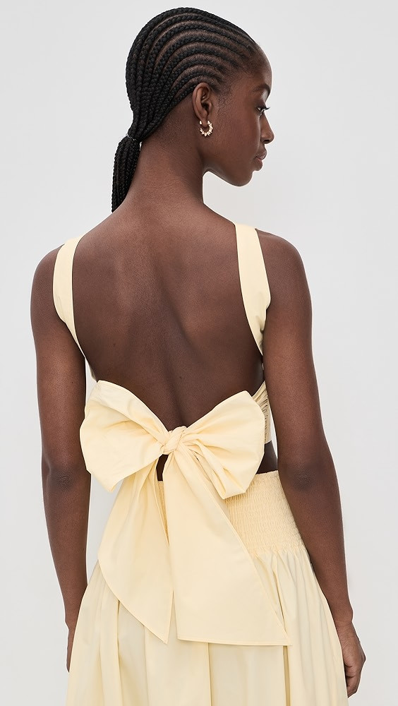 Poplin Open Back Tie Tank | Shopbop
