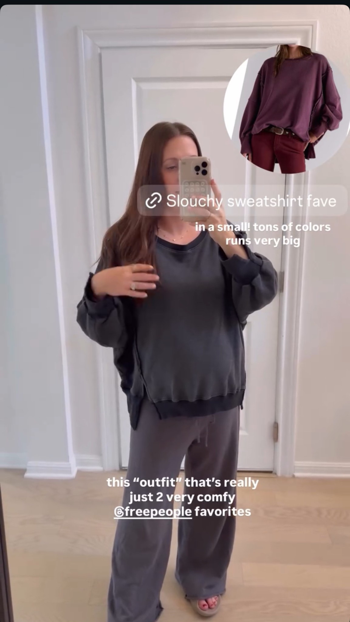 Slouchy sweatshirt fave, comes in tons of colors! In a small (runs big)

#LTKootd #LTKmomlife #LTKBump