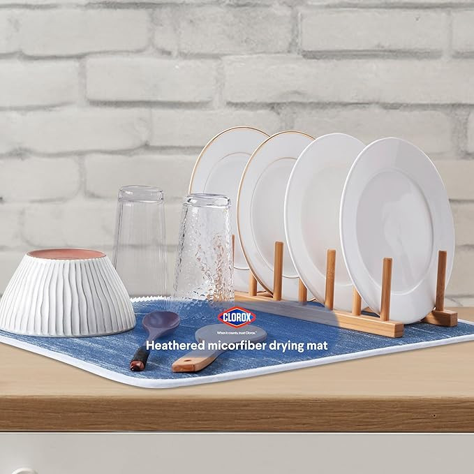 Clorox Heathered Drying Mat - 100% Polyester Ultra Absorbent Microfiber, For Drying and Draining ... | Amazon (US)