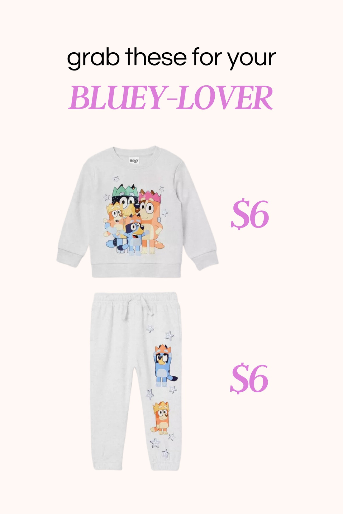 Bluey sweatshirt and sweatpants on sale at Target!! 🎯 

#LTKSaleAlert #LTKKids