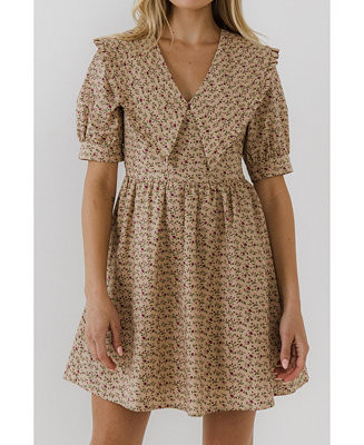 Women's Statement Collared Mini Dress | Macys (US)