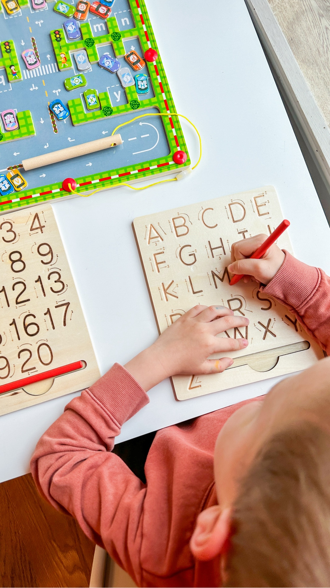 My son loves these letter learning toys from Amazon. He is in preschool so these are helping with letter recognition and practicing with writing patterns  

#LTKkids #LTKfamily #LTKfindsunder50