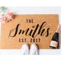 Custom Last Name Doormat  Door Mat  Custom Doormat  Personalized Doormat  Personalised Doormat  Gift for Married Couple  Custom Mat | Etsy (US)