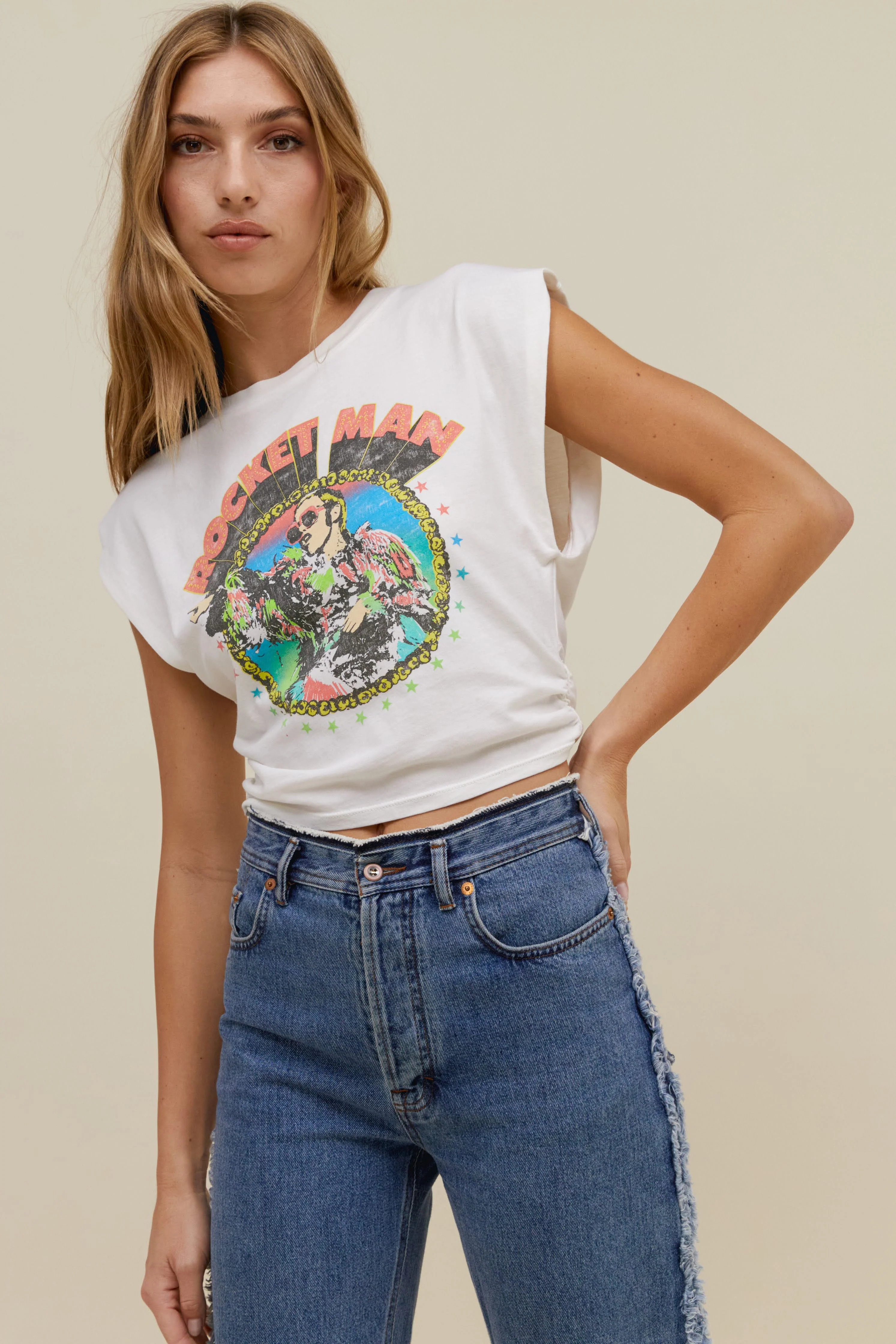 Elton John Rocket Man '72 Banded Tee | Daydreamer